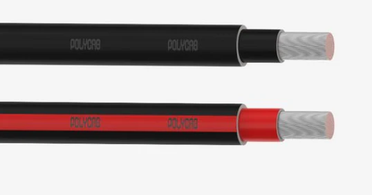 Polycab 4 Sqmm X 1 Core Black/Red ATC Cond. LSOH Insulated & Sheathed (120 Deg.C) UV Resistant Solar Cable e -Type 1 (500 Meters)